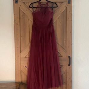 Tulle gown with sweet heart neckline